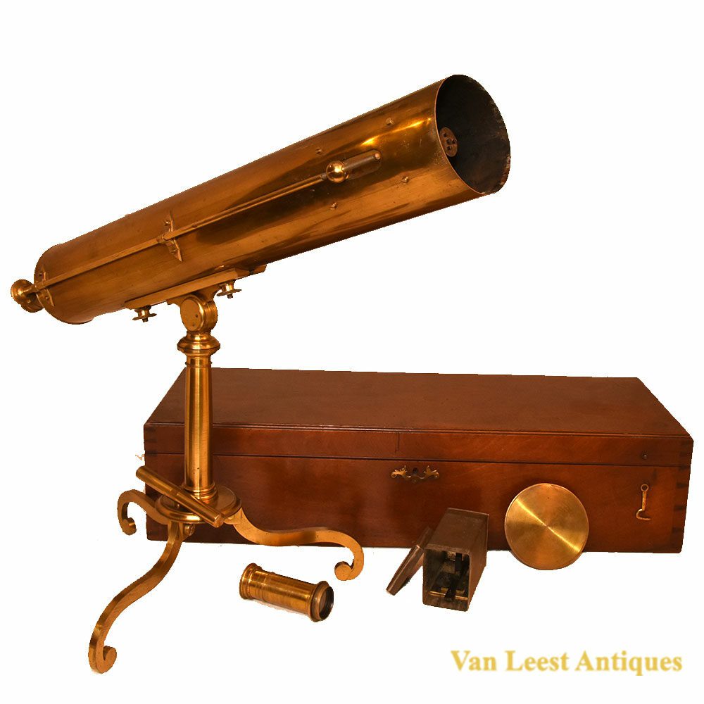 Reflecting telescope signed 'Gorg Adams' - Van Leest Antiques
