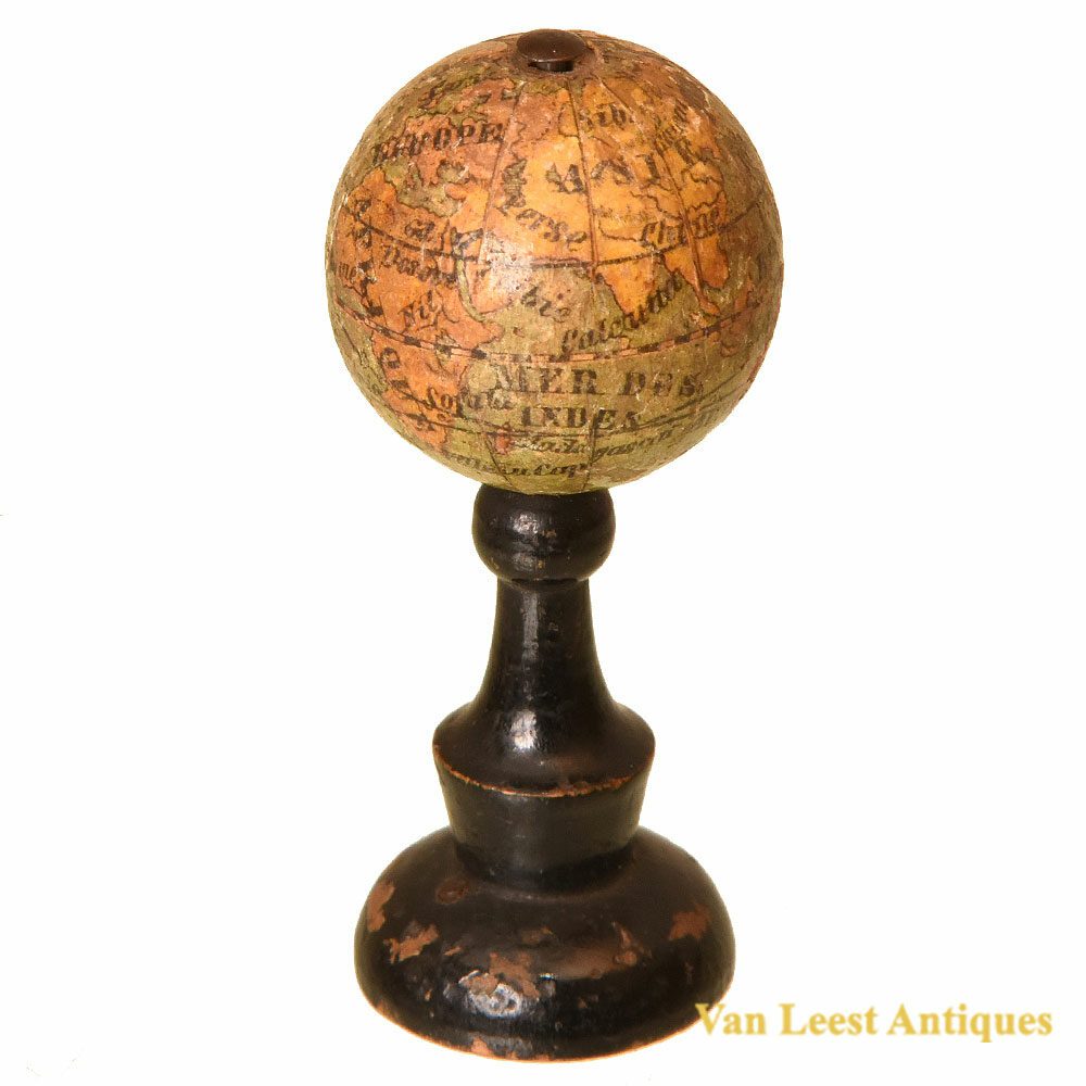 19th century French Miniature globe - Van Leest Antiques