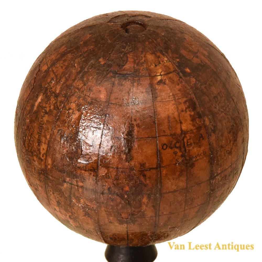 19th Century German Earth Ball Globe by Felkl & Sohn, 1885-1892