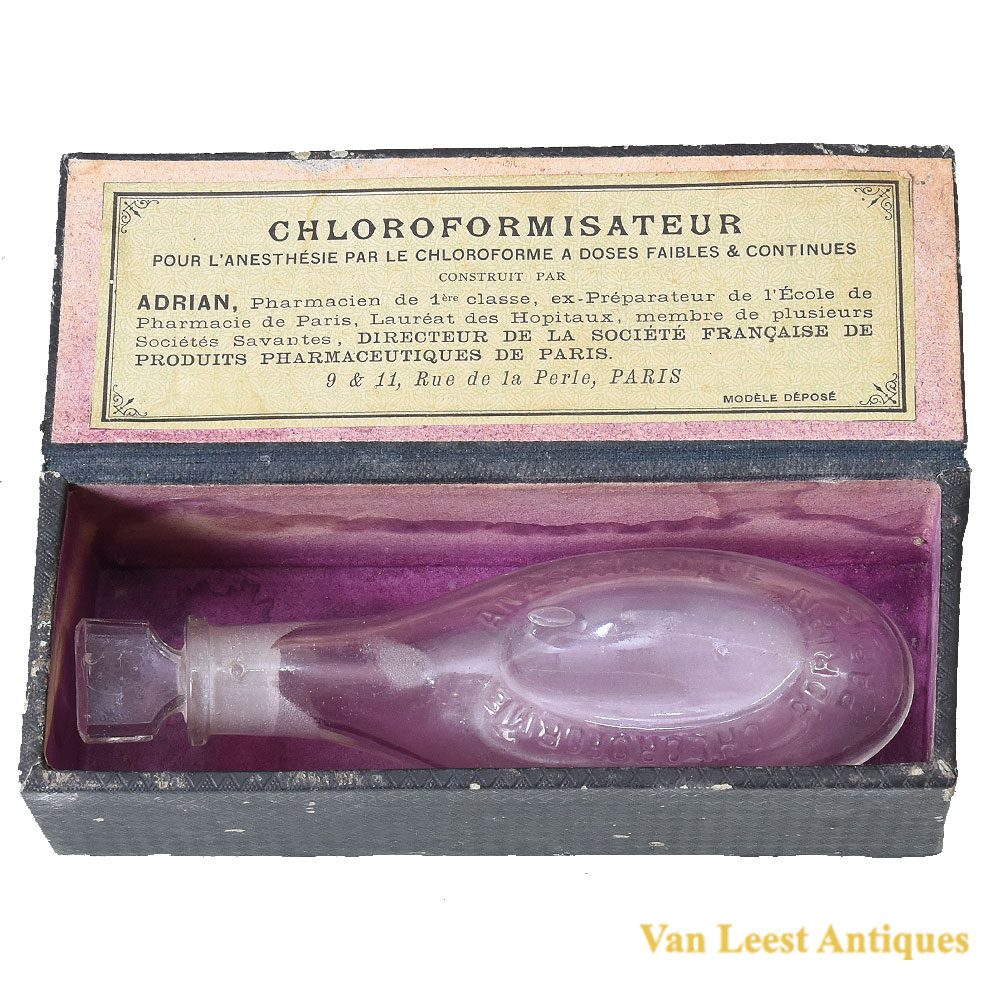440929-j anesthesia chloroformer c 1890 - Van Leest ntiques (1)
