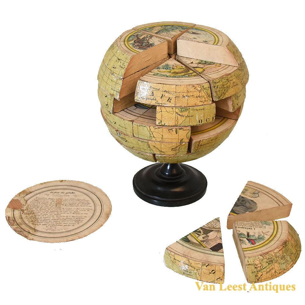 Puzzle globe Kapp Nuremberg - van leest Antiques (3)