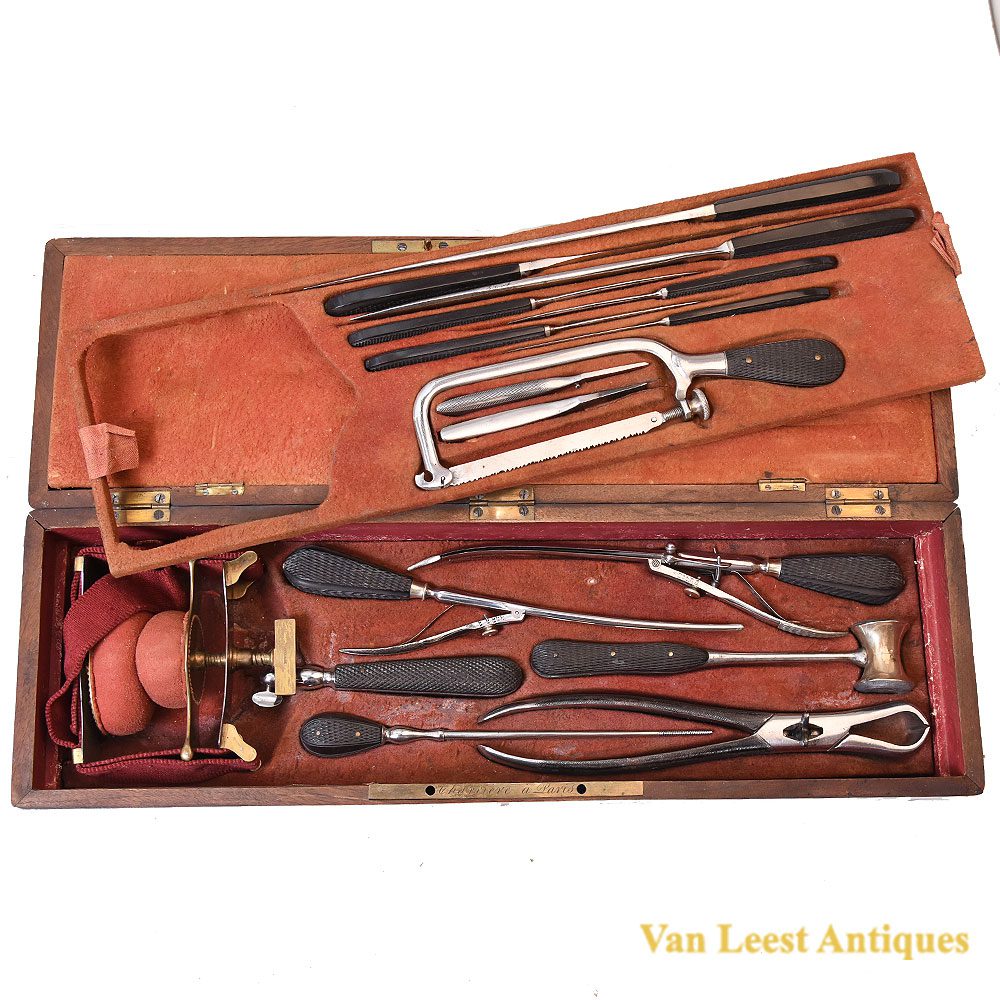 450228B Frederic Charrière amputation and urology case, c. 1840-1850 - Van Leest Antiques (2)