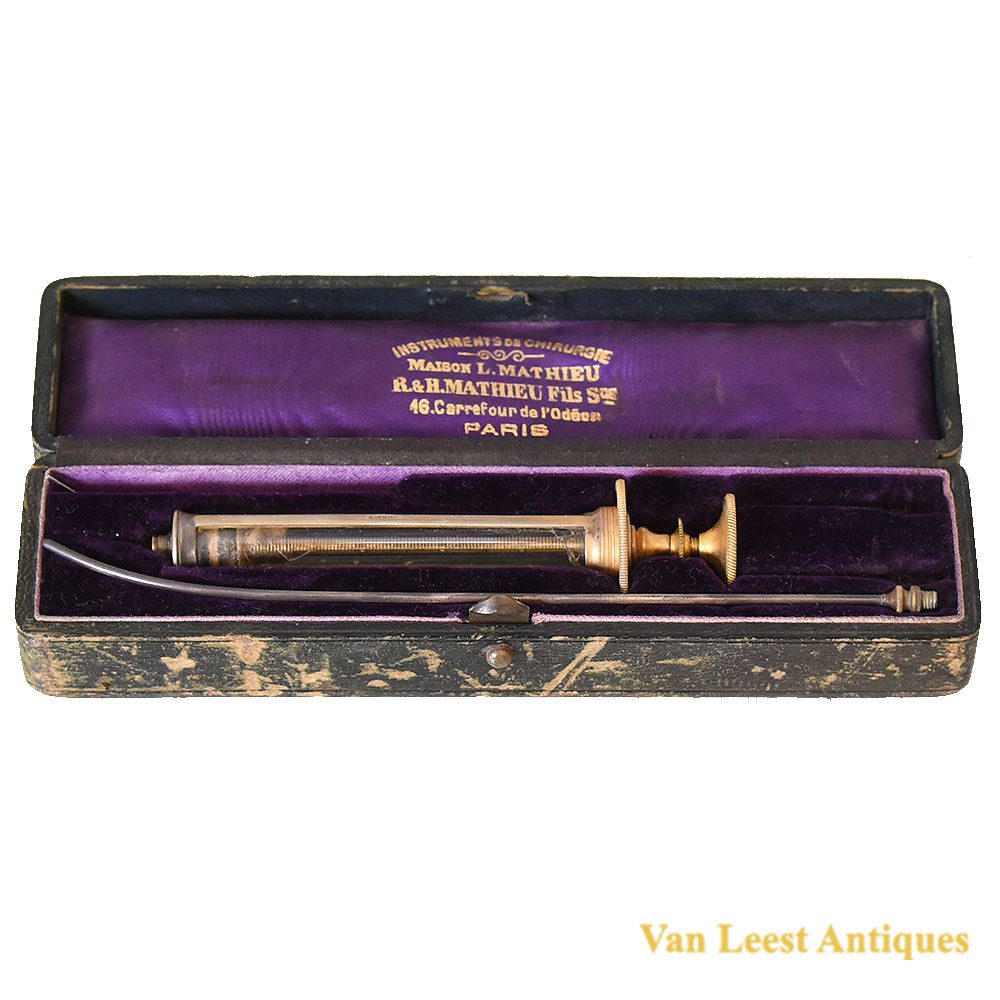 450228f Mathieu cased syringe set, c. 1880 - Van Leest Antiques (1)